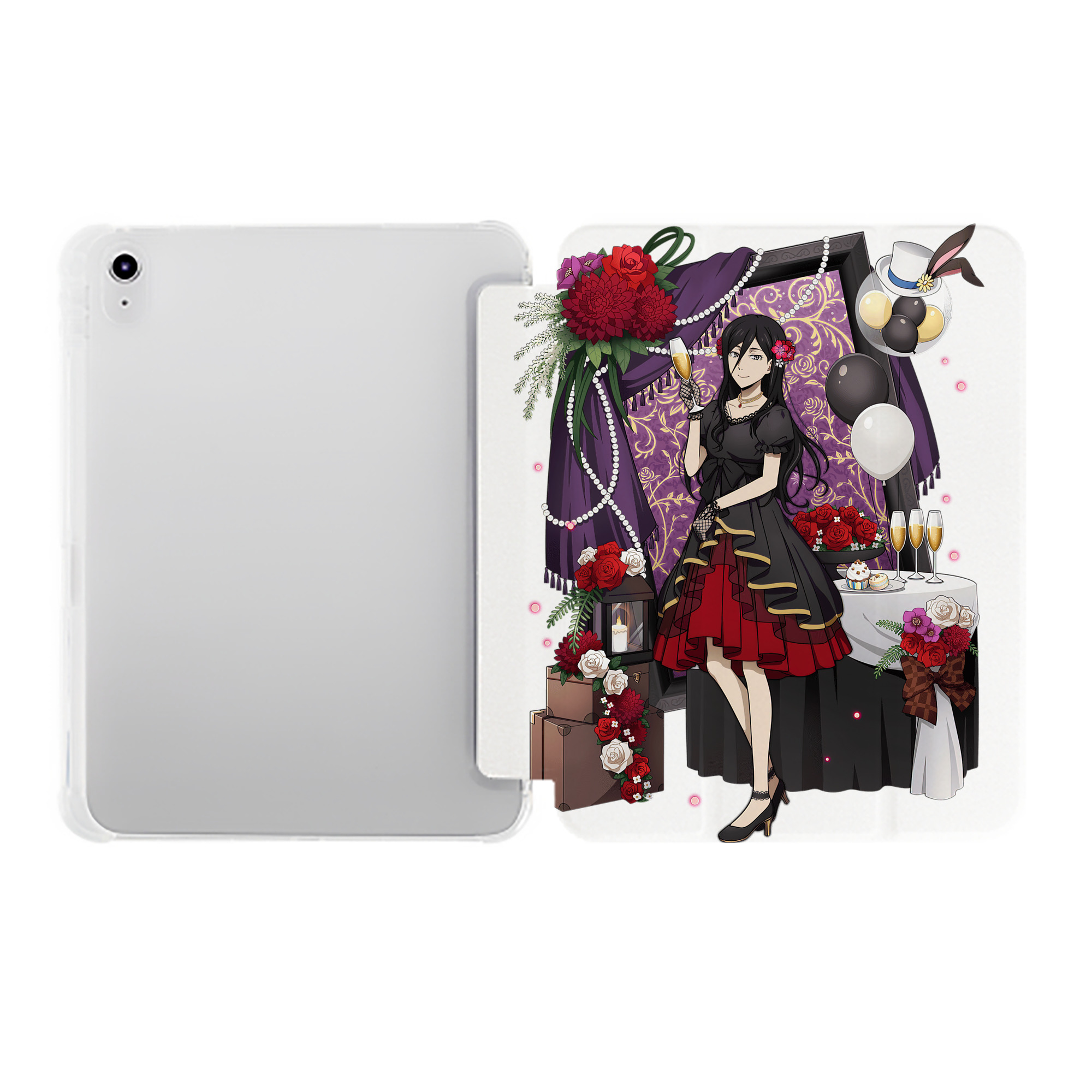 （画像用） 文豪ストレイドッグス Bungo Stray Dogs IPad ケース ペン収納付き 三つ折りスタンド PUレザー×シリコン 対応機種9.5/10.5/10.9インチ